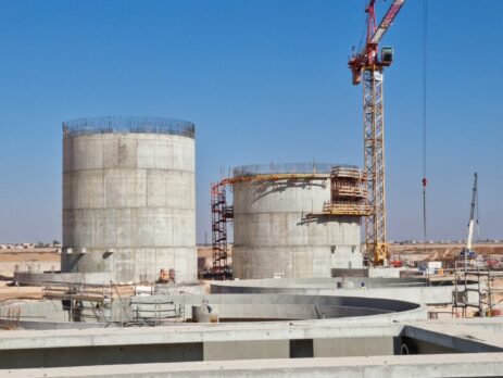 STEP de Fkih Ben Salah — OCP — vue d’ensemble des digesteurs en cours de construction