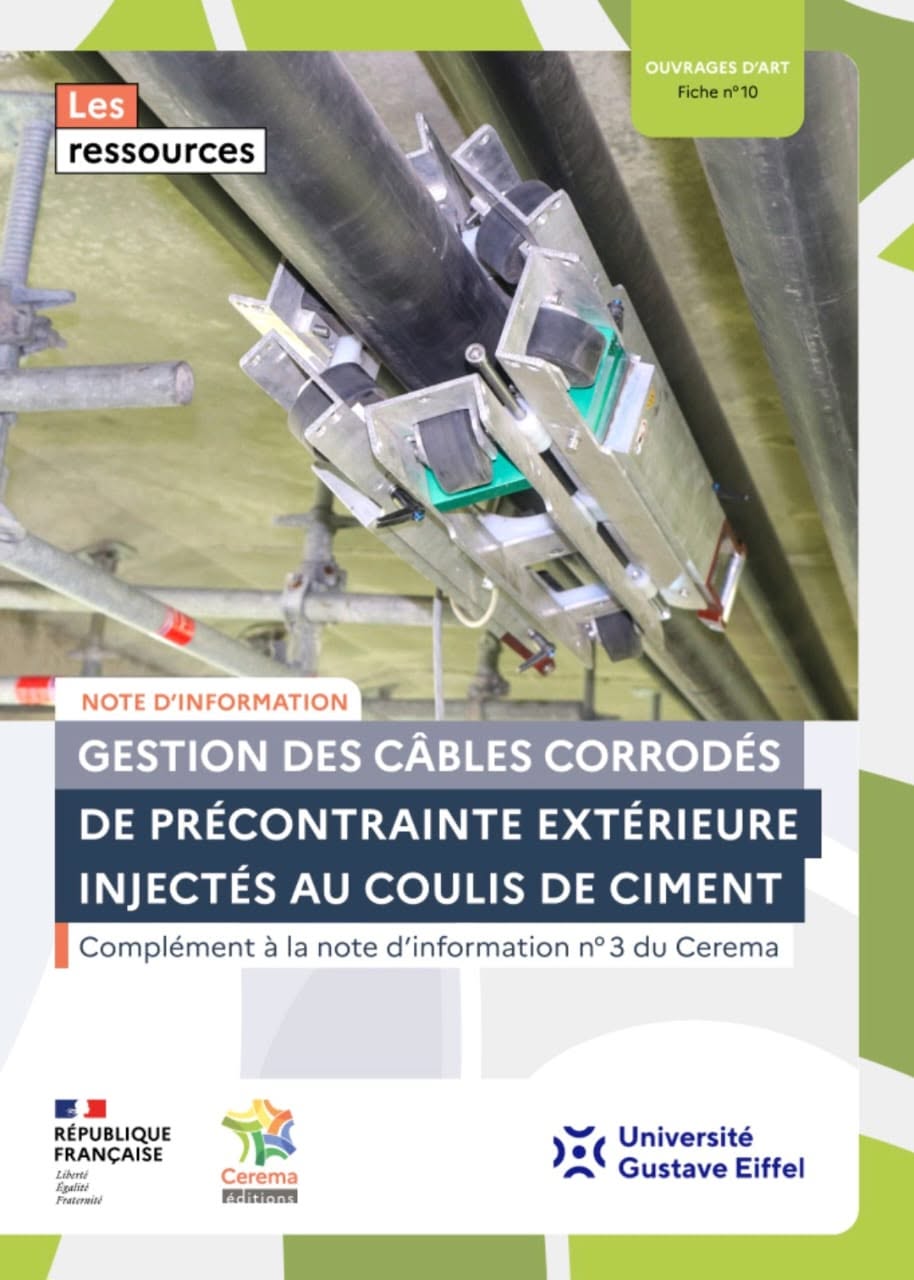 Câbles corrodés de précontrainte extérieure