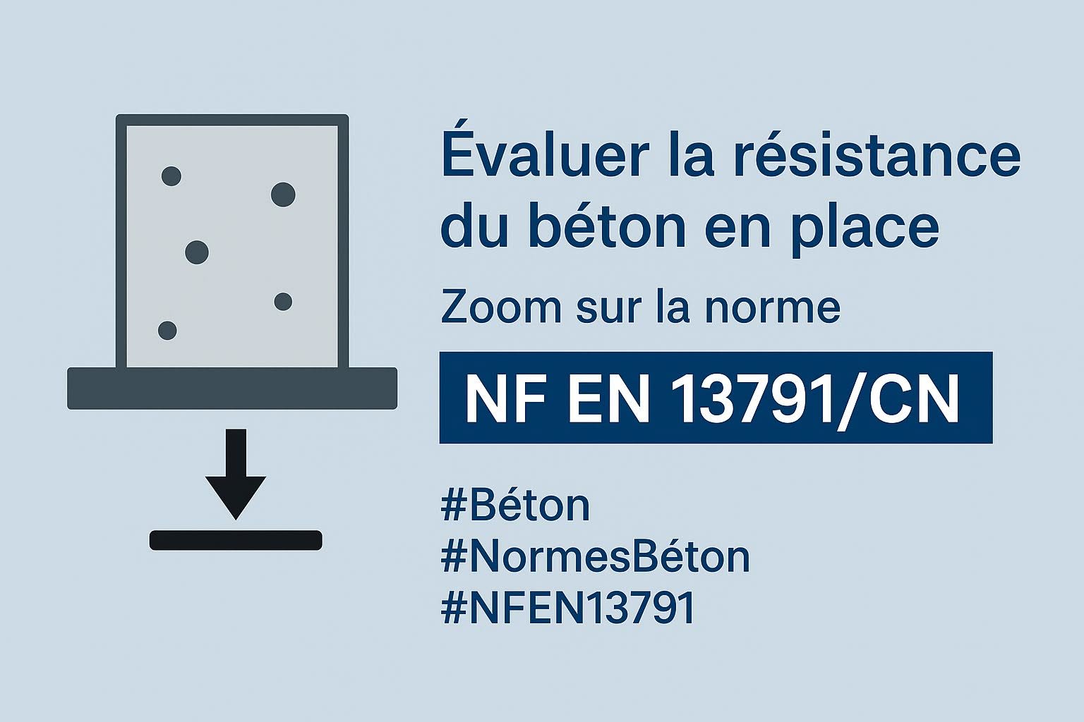 Évaluer la résistance du béton en place : que dit la norme NF EN 13791/CN ?