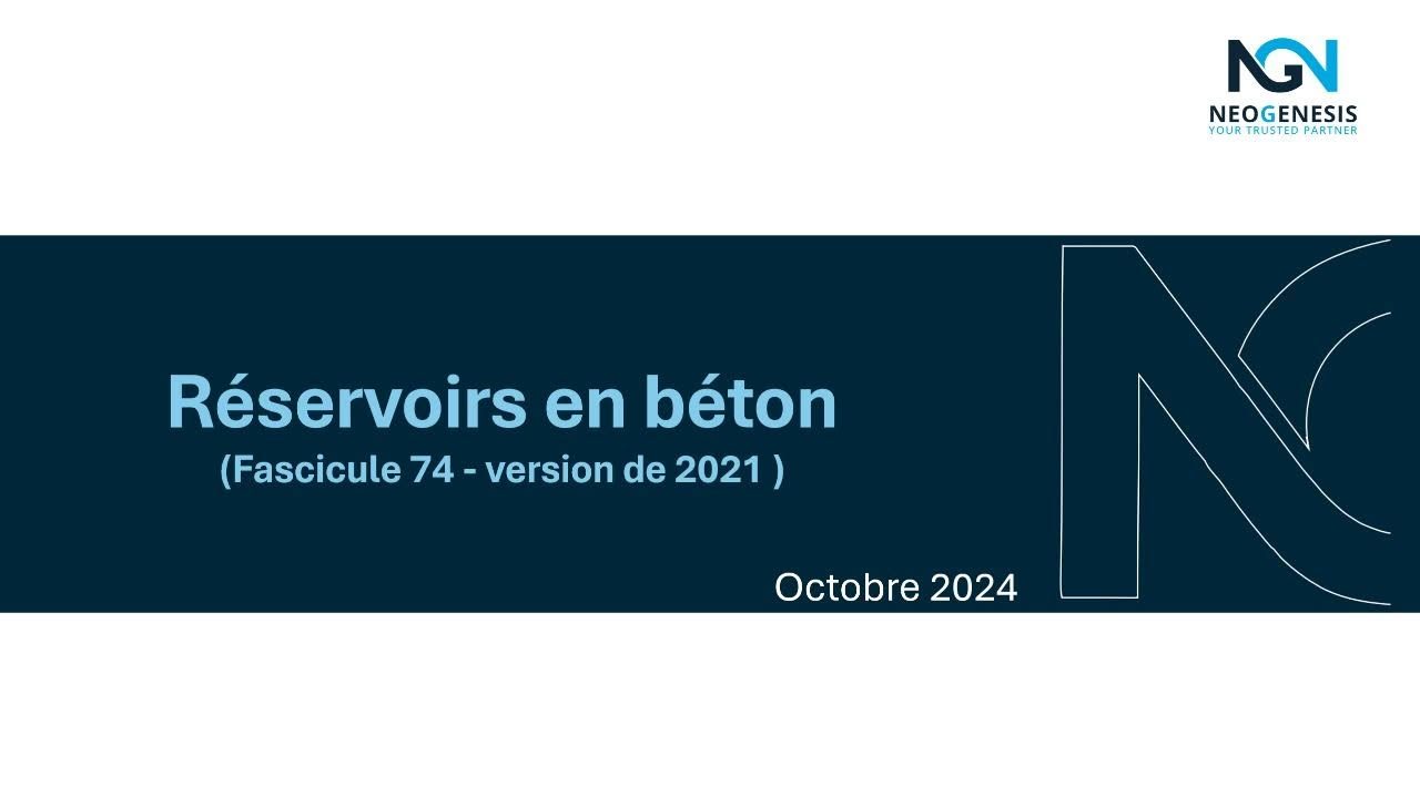 Support de formation : réservoirs en béton, fascicule 74
