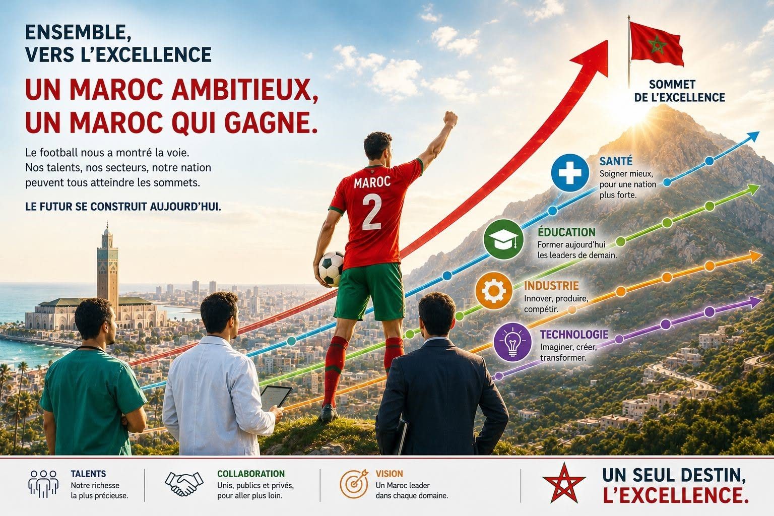 Ensemble vers l'excellence, un Maroc qui gagne