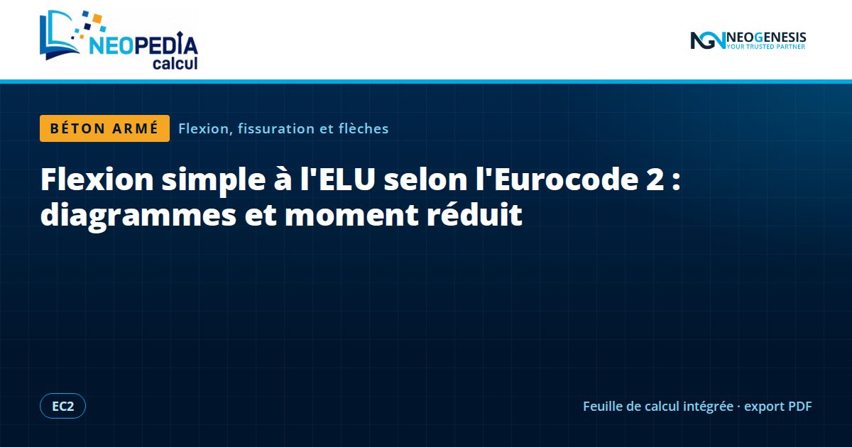 NEOPEDIA Calcul : Flexion simple à l'ELU selon l'Eurocode 2 : diagrammes et moment réduit
